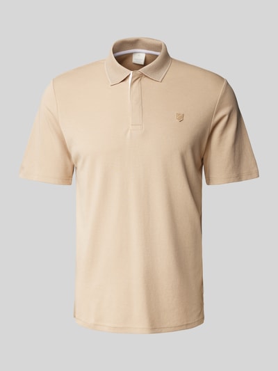 Jack & Jones Premium Regular fit poloshirt met logobadge, model 'CRODNEY' Beige - 2