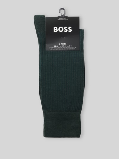 BOSS Socken aus Woll-Mix im 2er-Pack Dunkelgruen 2