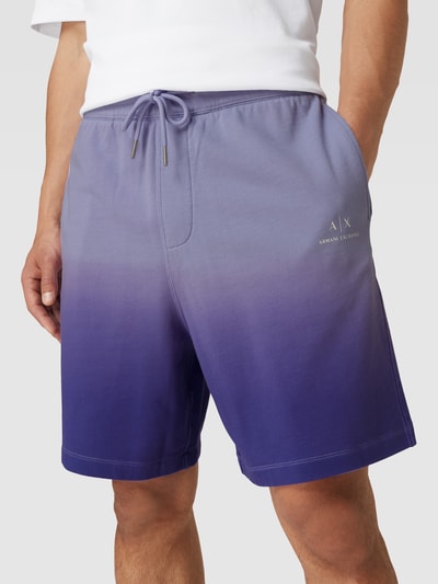 ARMANI EXCHANGE Sweatshorts met kleurverloop Helder paars - 3