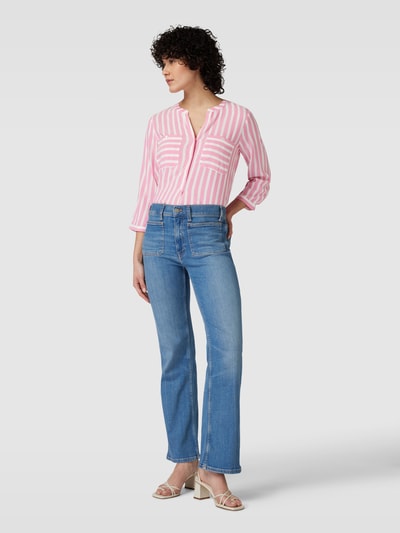 Tom Tailor Blusenshirt mit Streifenmuster Pink 1