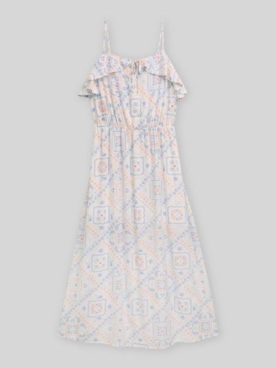 Tom Tailor Denim Schmales Kleid mit Leinen-Anteil Weiss 2