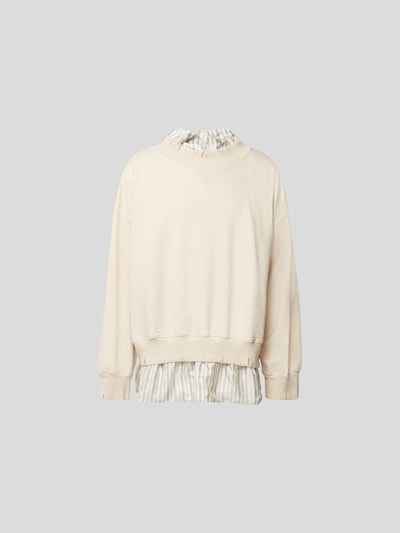 Maison Margiela Sweatshirt im Destroyed-Look Ecru 2