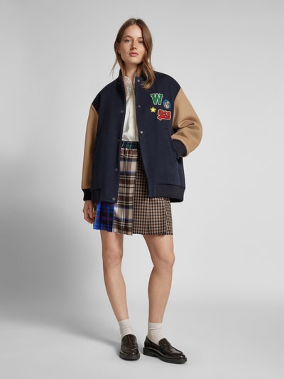 Weekend Max Mara Jacke mit Motiv-Patches Modell 'ADORNI' Marine 1