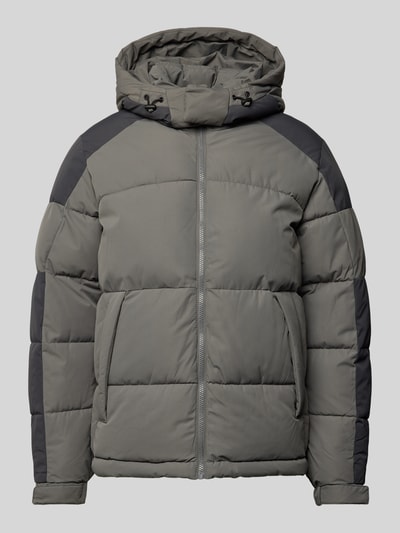 Jack & Jones Steppjacke mit Kapuze Modell 'AERO' Mittelgrau 1