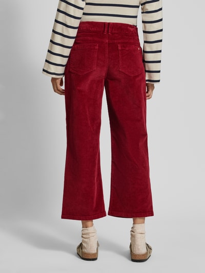 s.Oliver RED LABEL Regular fit culotte van corduroy met wijde pijpen Rood - 5