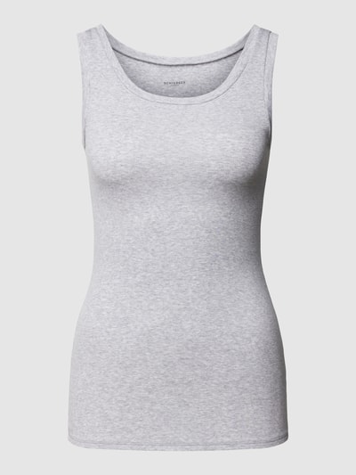 Schiesser Tanktop met fijnrib, model 'PURE RIB' Lichtgrijs - 1