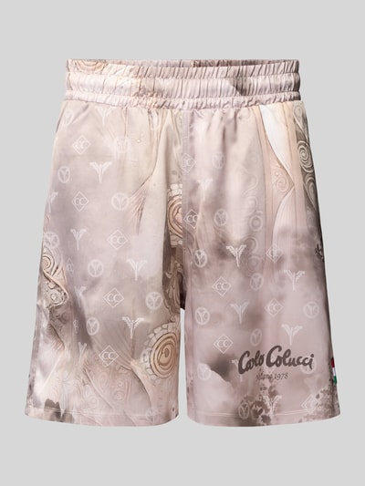 CARLO COLUCCI Oversized Shorts mit elastischem Bund Beige 2