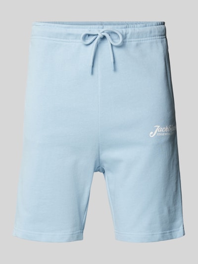 Jack & Jones Slim Fit Sweatpants mit Label-Print Modell 'GORDON' Hellblau 2