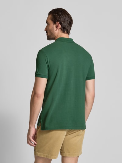Polo Ralph Lauren Custom Slim Fit Poloshirt mit Label-Stitching Hellgruen Melange 5