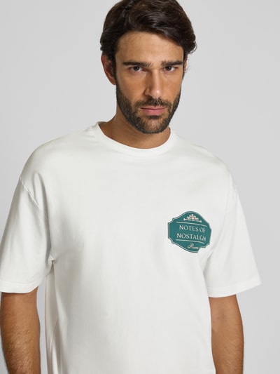 Don´t Waste Culture T-Shirt mit Motiv-Print Modell 'Xandor' Offwhite 3