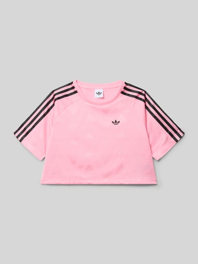 adidas Originals boxy fit T-shirt met logodetail Felroze - 1