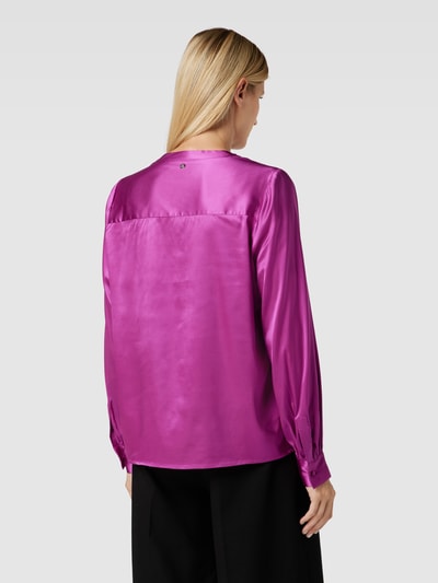 MOS MOSH Bluse in Satin-Optik Modell 'ENFA' Fuchsia 5