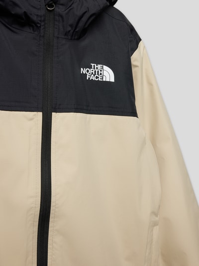 The North Face Kurtka przeciwdeszczowa z nadrukiem z logo Piaskowy 2