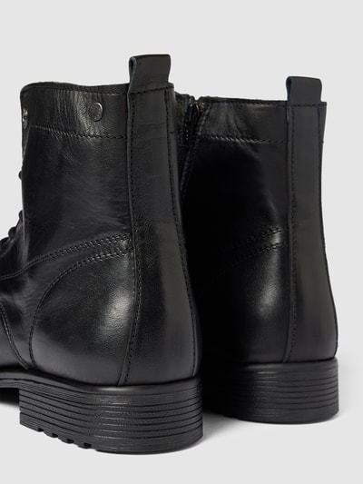 Jack & Jones Boots van leer, model 'SHAUN' Zwart - 2