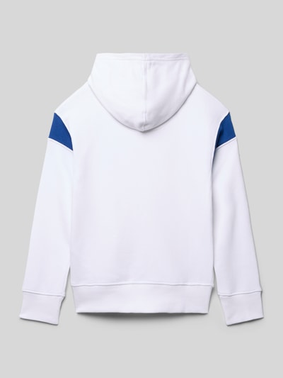 Levi’s® Kids Loose Fit Hoodie aus Baumwoll-Mix Modell 'ROPE BATWING' Weiss 3