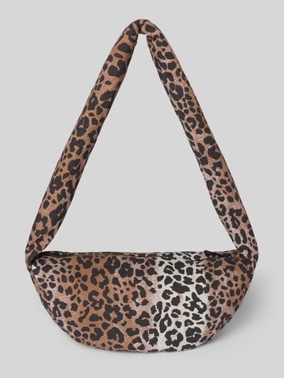 STUDIO NOOS Torba na długim pasku z wyhaftowanym logo Orzechowy 4