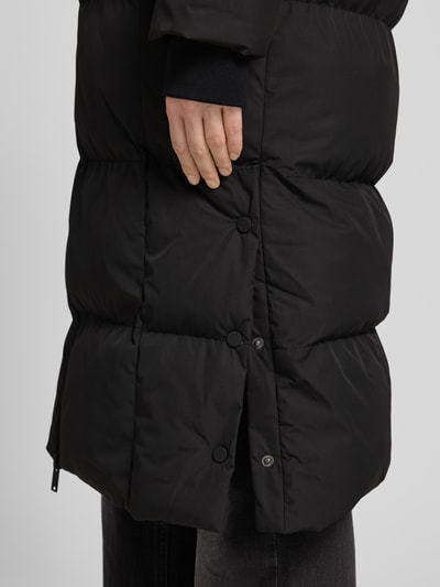Cars Jeans Lange jas met capuchon en tweewegritssluiting model 'HEMCIA' Zwart - 3