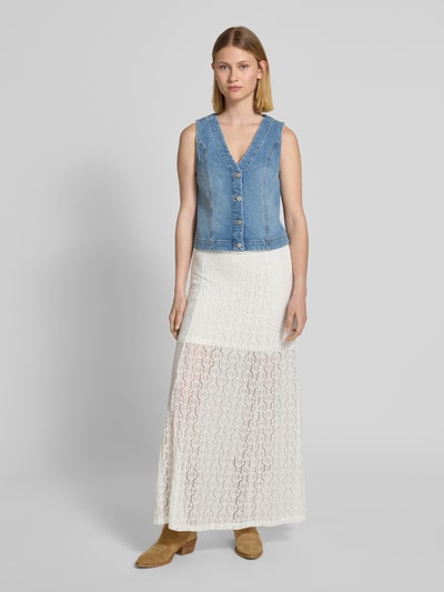 ICHI Maxirock mit Spitze Modell 'MERMAIDA' Offwhite 1