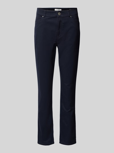 Christian Berg Woman Slim Fit Hose mit verkürztem Schnitt Dunkelblau 2