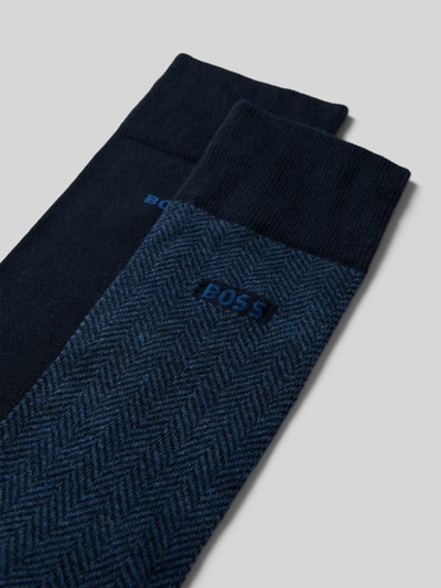 BOSS Strümpfe aus Baumwoll-Mix im 2er-Pack Marine 2