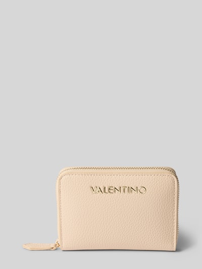 VALENTINO BAGS Portemonnaie mit Label-Applikation Modell 'ALEXIA' Ecru 1