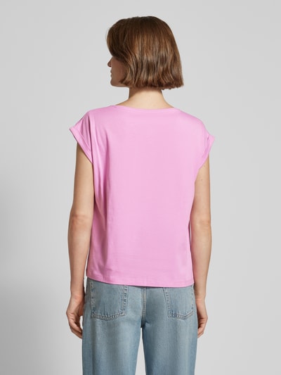 s.Oliver RED LABEL T-shirt met labelstitching Rosé - 5