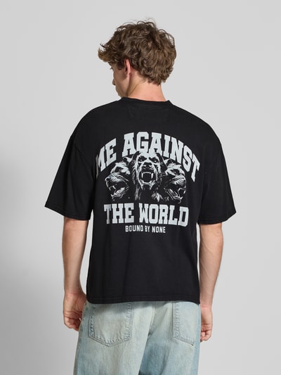 Review X MATW Oversized T-shirt met labelprint Zwart - 5