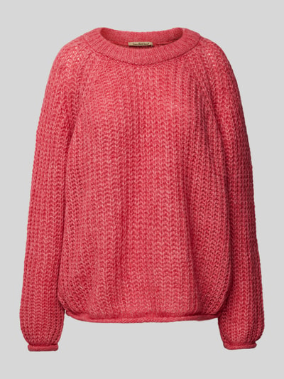 Smith and Soul Strickpullover mit gerippten Abschlüssen Pink 2