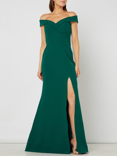 TROYDEN COLLECTION Abendkleid im Meerjungfrau-Stil Smaragd 1