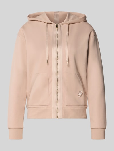 BOSS Regular fit sweatjack van katoenmix, model 'SHINY B' Beige - 2