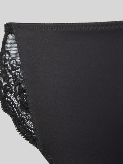 Marie Jo Slip met semi-transparante garnering, model 'Cyrile' Metallic zwart - 2