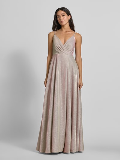 Jake*s Cocktail Sukienka wieczorowa z cienkimi ramiączkami Metaliczny różowy 4