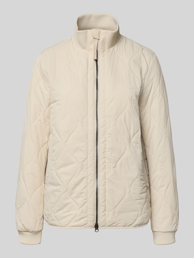 Produktfoto, Steppjacke mit Stehkragen van camel active in beige met recht pasvorm, tweewegritssluiting, elastische mouwboorden, kinbescherming