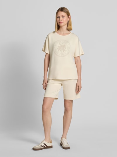 Soyaconcept Sweatshorts mit elastischem Bund Modell 'Banu' Offwhite 1