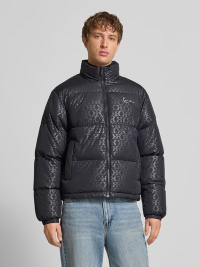 KARL KANI Regular Fit Steppjacke mit Allover-Logo-Print Modell 'Signature' Black 4