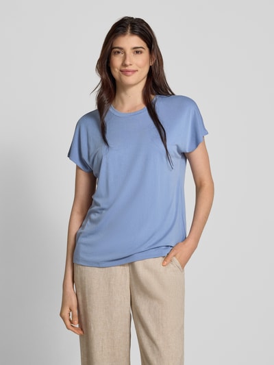Jake*s Collection T-Shirt mit Rundhalsausschnitt Blau 4