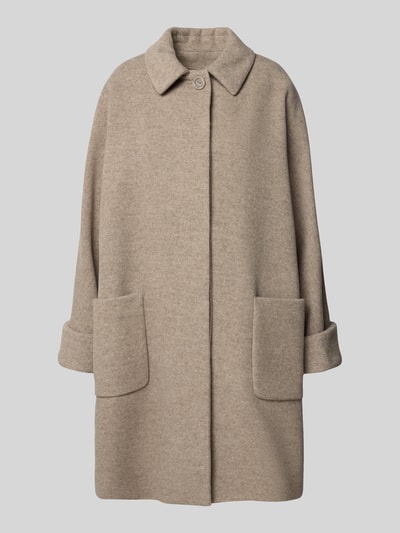 ICONS Cinzia Rocca Wollmantel aus Woll-Kaschmir-Mix Sand Melange 2
