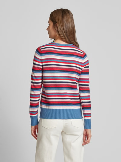 Christian Berg Woman Strickpullover aus Viskose-Mix mit Rundhalsausschnitt Rauchblau Melange 5