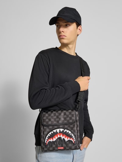 Sprayground Handtasche mit Schulterriemen Modell 'DRIPPING SHARKS IN PARIS' Black 1