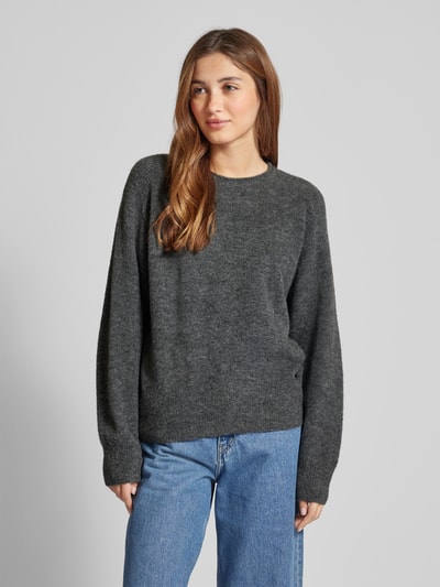 Pepe Jeans Gebreide pullover met ronde hals, model 'IRMA' Antraciet - 4