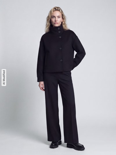Jake*s Collection Blouson mit hohem Stehkragen Black 1