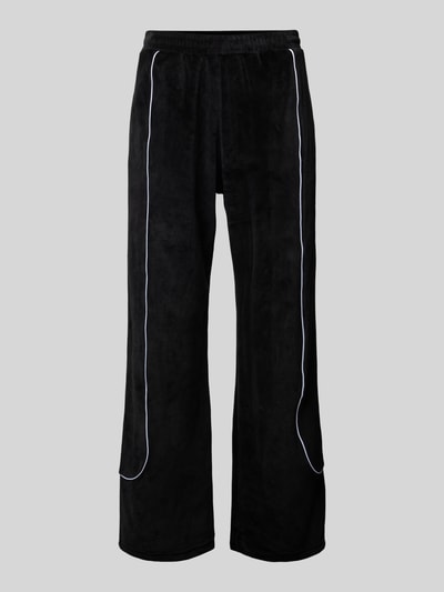 REVIEW Regular Fit Trackpants mit Logo-Stitching Black 2