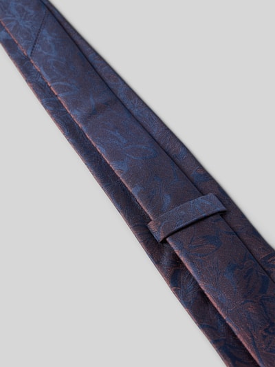 Monti Seidenkrawatte mit Allover-Muster (7 cm) Rostrot 3