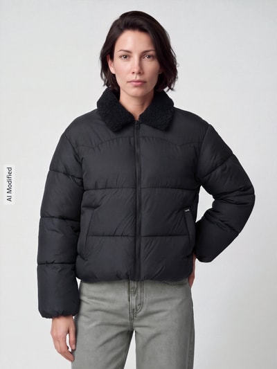 Levi's® Steppjacke mit Teddykragen Black 4