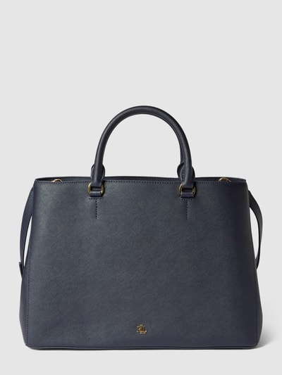 Lauren Ralph Lauren Shopper van leer, model 'Hanna' Marineblauw - 2