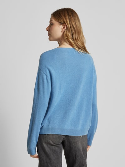 Christian Berg Woman Strickpullover mit gerippten Abschlüssen Rauchblau 5