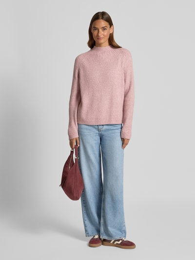 Tom Tailor Denim Regular Fit Strickpullover mit Baumwoll-Anteil  Altrosa 1