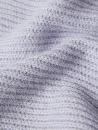 Drykorn Schal aus Schurwolle mit Label-Detail Modell 'CRONICA' Hellblau Melange 2