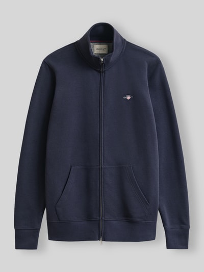 GANT Regular Fit Sweatjacke aus Baumwoll-Mix Marine 2