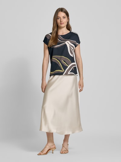 OPUS T-shirt z okrągłym dekoltem model ‘Sopika’ Ciemnoniebieski 1